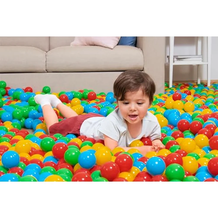 Bestway Splash & Play 250, Bällebälle in vier bunten Farben für Spiel und Lernen – Bild 9