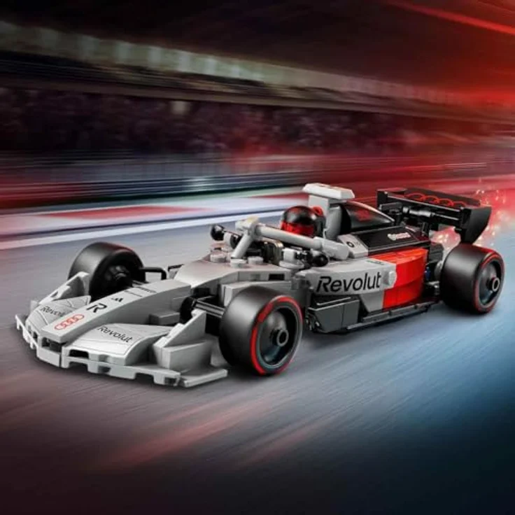 LEGO Speed Champions Audi Revolut F1® Team R26 Rennwagen (77259), 216-teiliges Modell für Kinder ab 10 Jahren, 19cm lang, detailgetreue Konstruktion mit Cockpit und Pirelli-Reifen – Bild 3