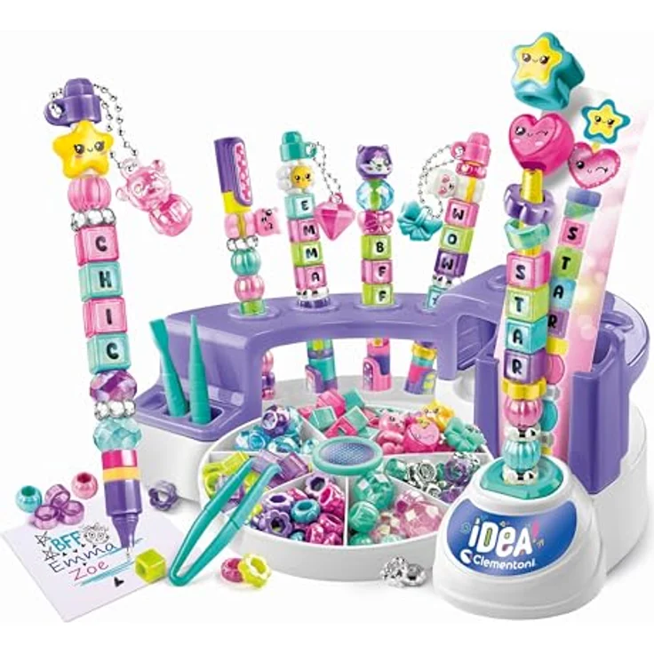 Clementoni® Kreativset Idea, Mein Nachrichten-Stift Atelier, mit personalisierbaren Stiften, Arbeitsstation und praktischem Ständer – Bild 3