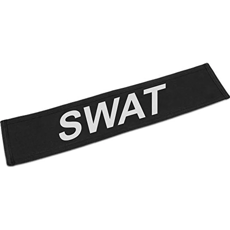 normani SWAT/POLICE/SECURITY Kostüm, Unisex mit Weste, Holster, bestickter Cap, Handschellen und Halter, Größe 3XL/4XL, Farbe SWAT – Bild 3