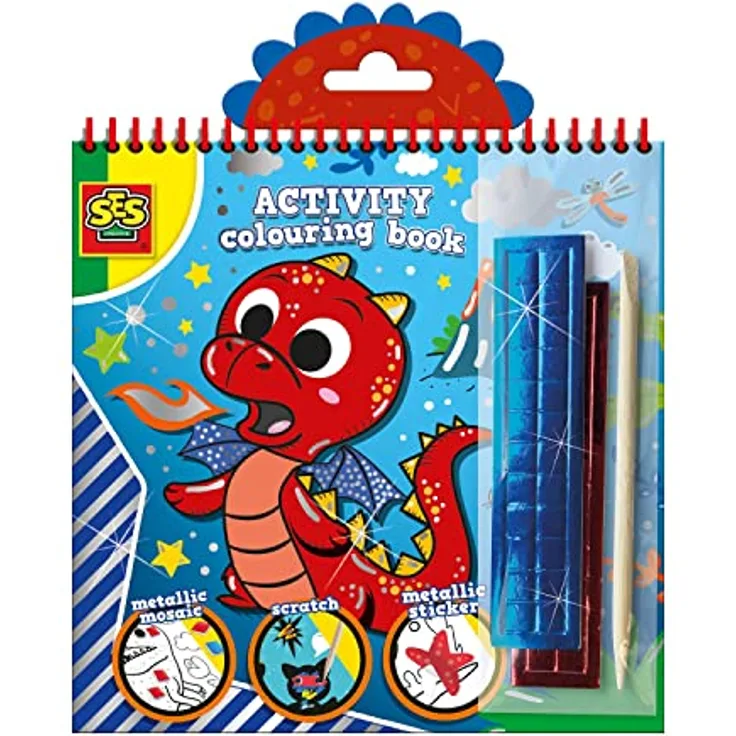 Activity-Malbuch Metallic 3 in 1