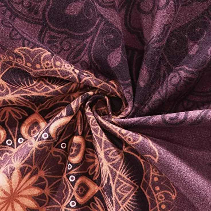 Erwin Müller Bettwäsche, Bettgarnitur Flanell 4-TLG. Sparpaket Mandala - mollig warm, temperaturregulierend, mit praktischem Reißverschluss - aubergine Größe 135x200 cm | 80x80 cm – Bild 5