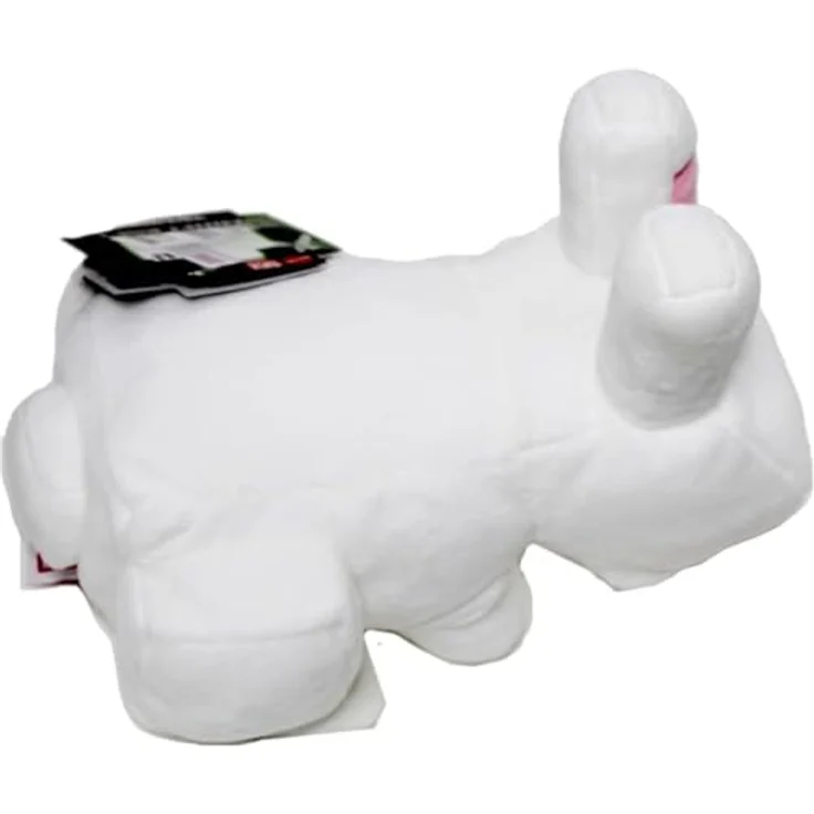 Mattel Minecraft 20 cm große Plüschfigur „Weißes Kaninchen“, Geschenk für Fans ab 3 Jahren – Bild 3