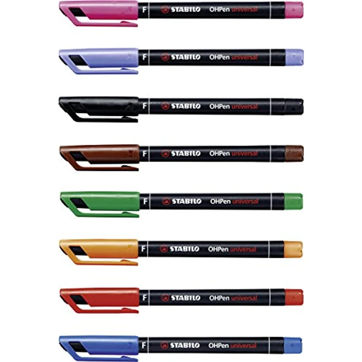 Folienstift - STABILO OHPen universal - permanent fein - 8er Pack - mit 8 verschiedenen Farben – Bild 4