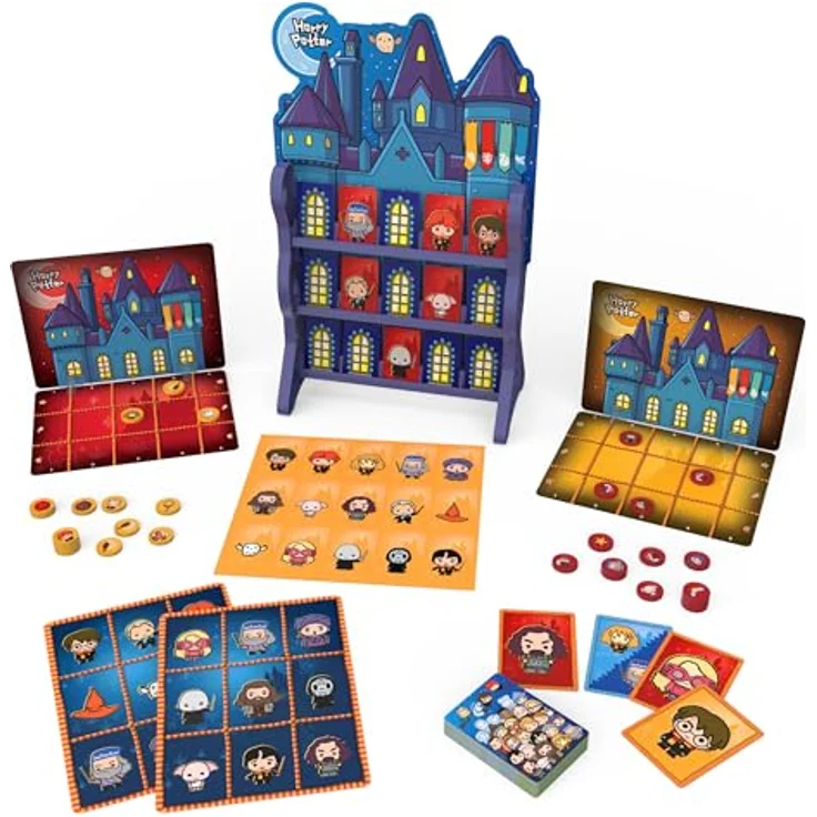 Spin Master Harry Potter Hogwarts Spielesammlung, 8 Brettspiele für 2-4 Spieler mit magischen Motiven und Klassikern – Bild 1