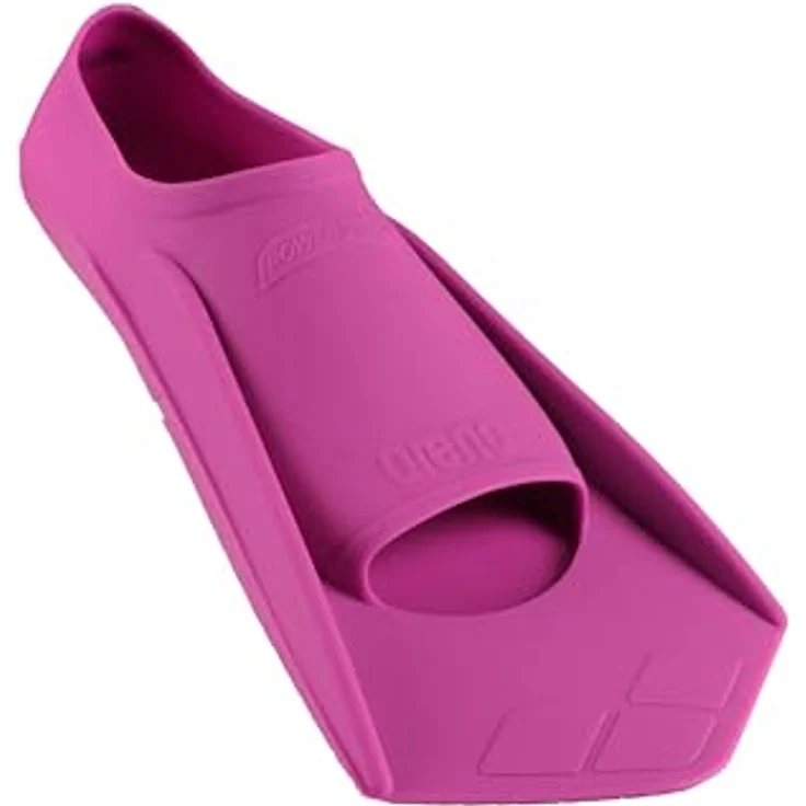 ARENA Powerfin Schwimmflossen, Trainingsflossen für Erwachsene, 100% Silikon, Bequeme und Kurze Schwimmflossen, 35 - 36, Pink-Black – Bild 2