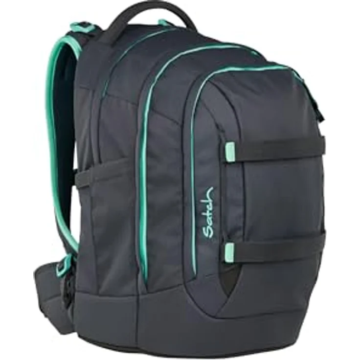 Satch Pack, Schulrucksack für die 5. Klasse, ergonomisch, 30L Stauraum, wasserabweisend, schwarz – Bild 4