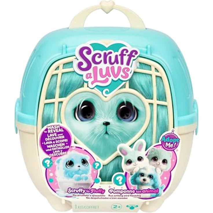 Moose Scruff-a-Luvs, Plüschfigur Haustier mit Deluxe-Tiertragekorb, 19 cm, verschiedene Tierarten – Bild 2