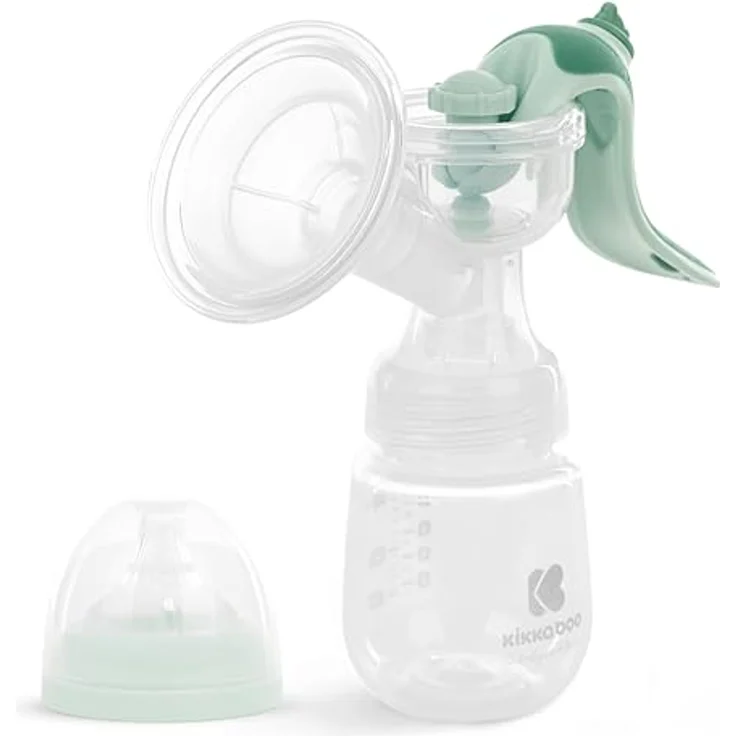 Kikka Boo ELSIE Manuelle Brustpumpe, Brustpumpe mit 2 Modi, Einstellbare Saugkraft, Weiches Silikonpad, Tragbar, Kompakt, BPA-frei – Bild 1