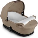 CYBEX Gold GAZELLE S Cot Kinderwagenaufsatz, für Neugeborene bis ca. 6 Monate, Almond Beige