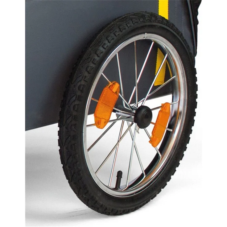 Roland Fahrradhundeanhänger, Speichenlaufrad 16 mit Kugellager für Traveller 10mm Steckachse