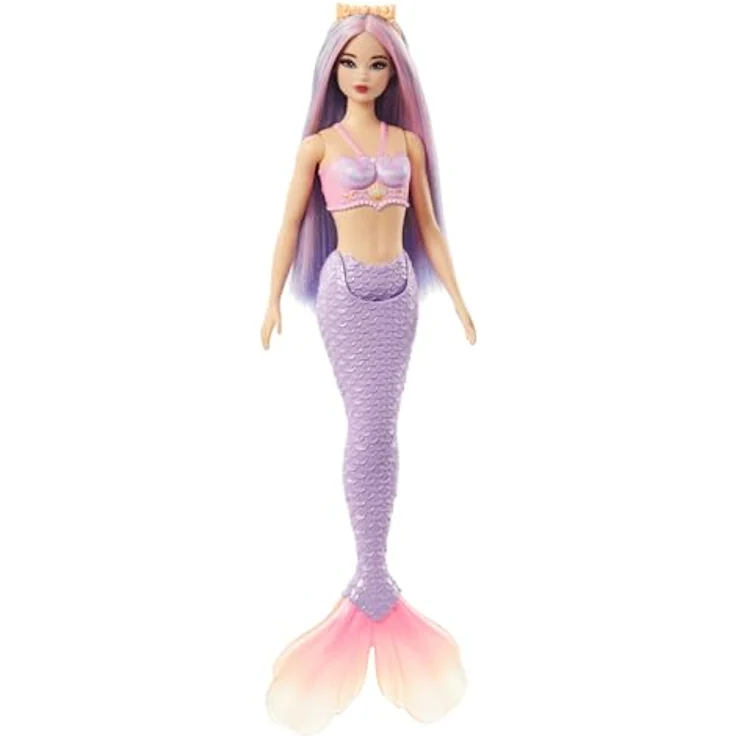 Barbie Meerjungfrauenpuppe Meerjungfrau, mit lilafarbenem Haar – Bild 6