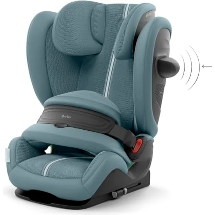 Cybex Pallas G3 Plus, 2-in-1 Kindersitz (15 Monate - 12 Jahre) mit 25% weniger Nackenverletzungen, Stormy Blue – Bild 4