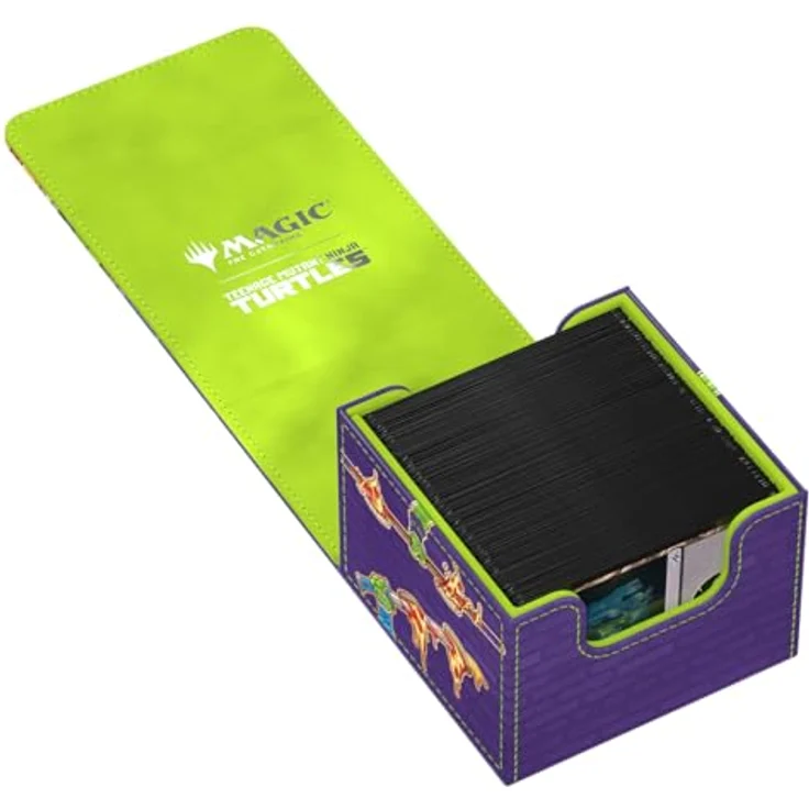 Ultimate Guard Sidewinder 133+ Xenoskin, Deckbox für Magic: The Gathering im Teenage Mutant Ninja Turtles Pizza Box Design, 133 Karten Kapazität, robustes Material – Bild 8