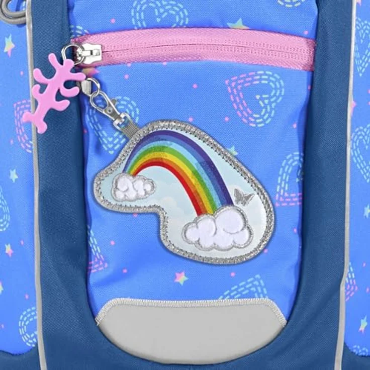Step by Step Rucksack-Set KIGA Mini „Rainbow Lui“, lila-blau, ergonomischer Rucksack mit höhenverstellbarem Brustgurt, für Mädchen 6l, ab 12 M+ – Bild 4
