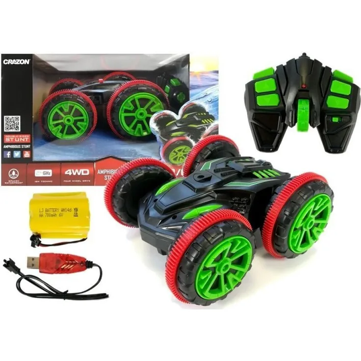 Lean Toys 2,4-GHz-Ferngesteuertes Auto (RC) mit Drehung, rot