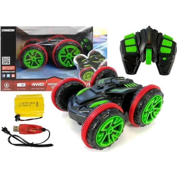 Lean Toys 2,4-GHz-Ferngesteuertes Auto (RC) mit Drehung, rot