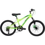 Huffy Extent Kids 20 Zoll Mountainbike, grün, M, 6-Gang-Schaltungssystem, geeignet für Kinder von 6-9 Jahren