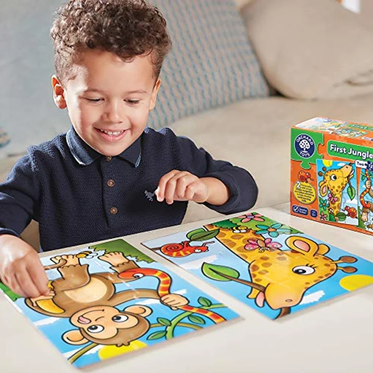 Orchard First Jungle Friends Puzzle-Set, abwischbare Teile zur Förderung der Motorik, geeignet ab 24 Monaten – Bild 3