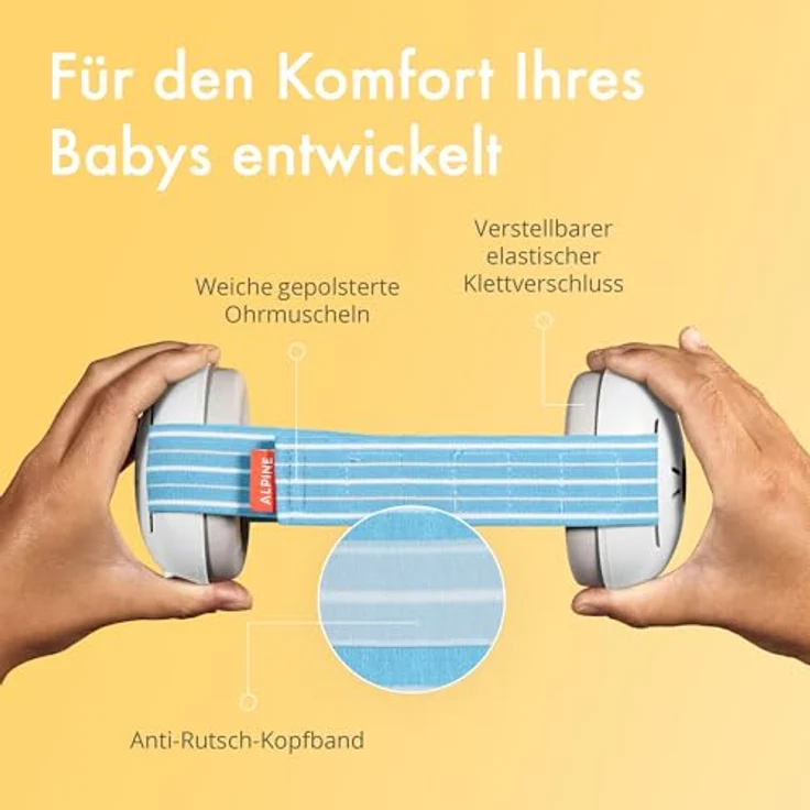 Alpine Baby Gehörschutz Muffy Blau – Bild 4