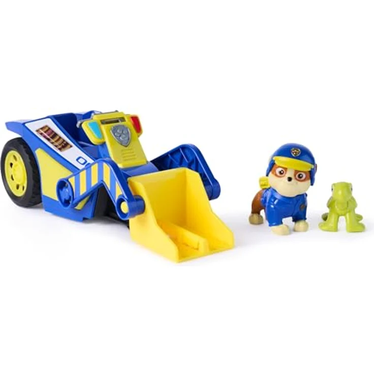 Paw Patrol PAW Search & Rescue Vehicle Rubble, Rückziehfahrzeug-Set mit 15 cm Rubble Bulldozer und 2 Figuren, geeignet ab 3 Jahren – Bild 4