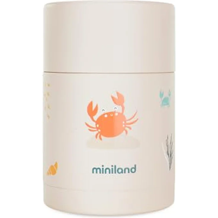 Miniland Food Thermy Crabsy, 600 ml Babynahrungsbehälter mit doppelten Stahlwänden, BPA-frei, ideal für warme und kalte Speisen – Bild 1