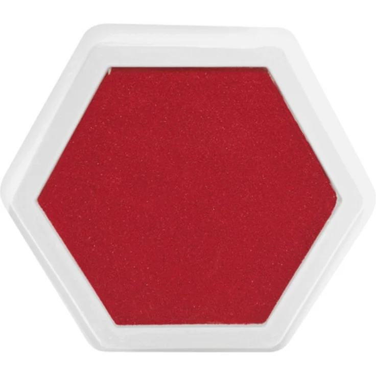 EDUPLAY Riesenstempelkissen, rotes Stempelkissen für Hand- und Fußabdrücke, 14 x 14 cm
