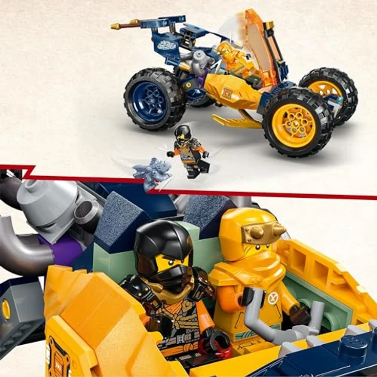 LEGO® Konstruktionsspielsteine Arins Ninja-Geländebuggy (71811), LEGO® NINJAGO, (267 St), Made in Europe – Bild 4