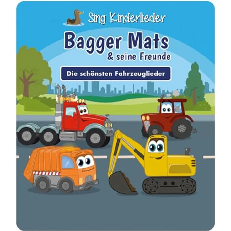 tonies Hörfigur für Toniebox, Sing Kinderlieder – Bagger Mats & Seine Freunde: Die schönsten Fahrzeuglieder, Kinderlieder für Kinder ab 3 Jahren, Spielzeit ca. 60 Minuten, von tonies – Bild 4