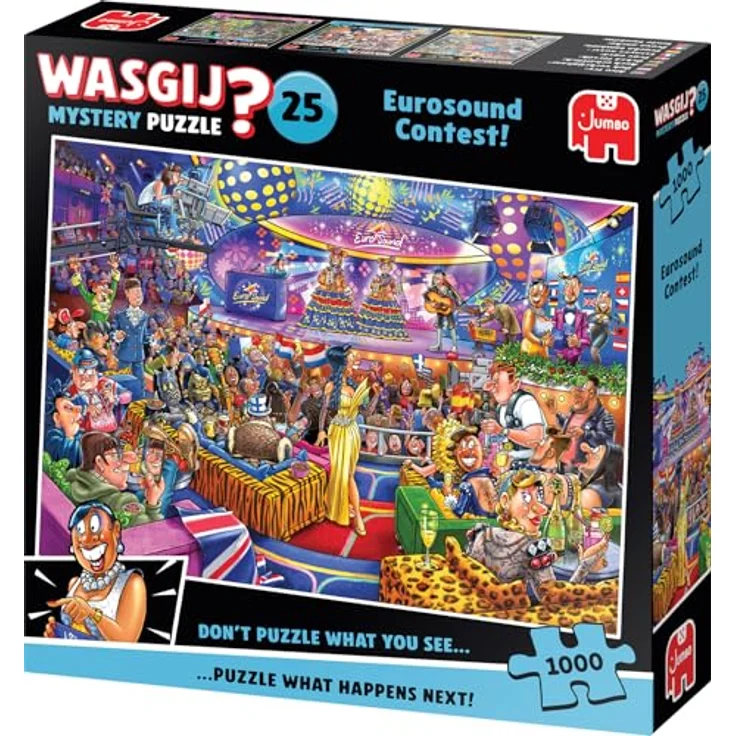 Jumbo Wasgij Mystery 25 – Eurosound Contest! – Lustiges Puzzle mit 1000 Teilen, 100% recyceltem Karton – Bild 2