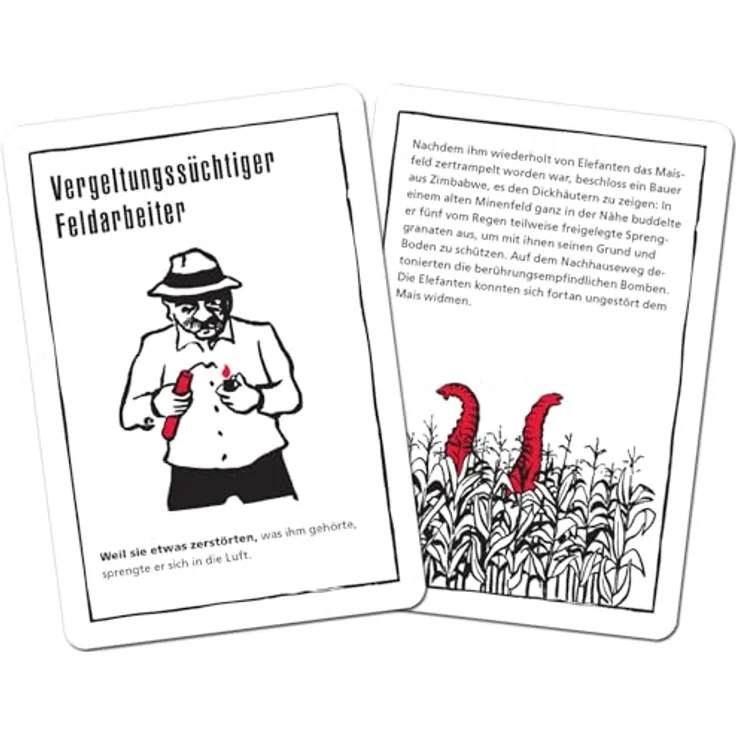 Moses. Black Stories Shit Happens - Krimi Kartenspiel mit Spielvariante und Punktechips, handliches Rätselspiel für Jugendliche und Erwachsene – Bild 4