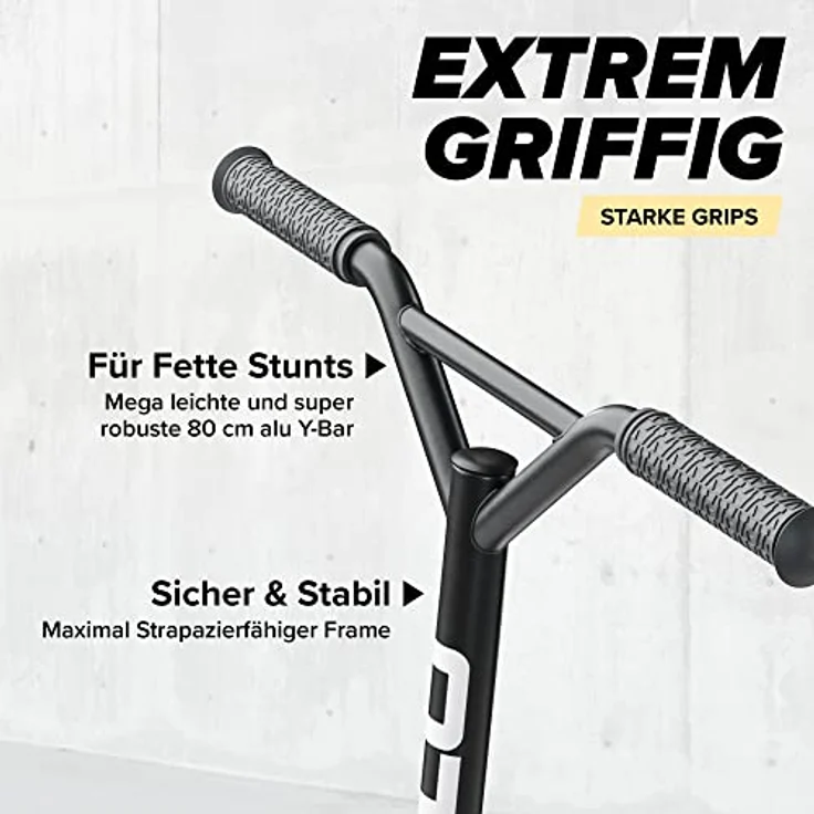 Apollo Kinderroller – Genius Pro | Freestyle Scooter robust Kinder Kugellager ABEC 9 | Freestyle Scooter 10 Jahre | ab 6 Jahren | perfekt auch als Cityroller – Bild 3