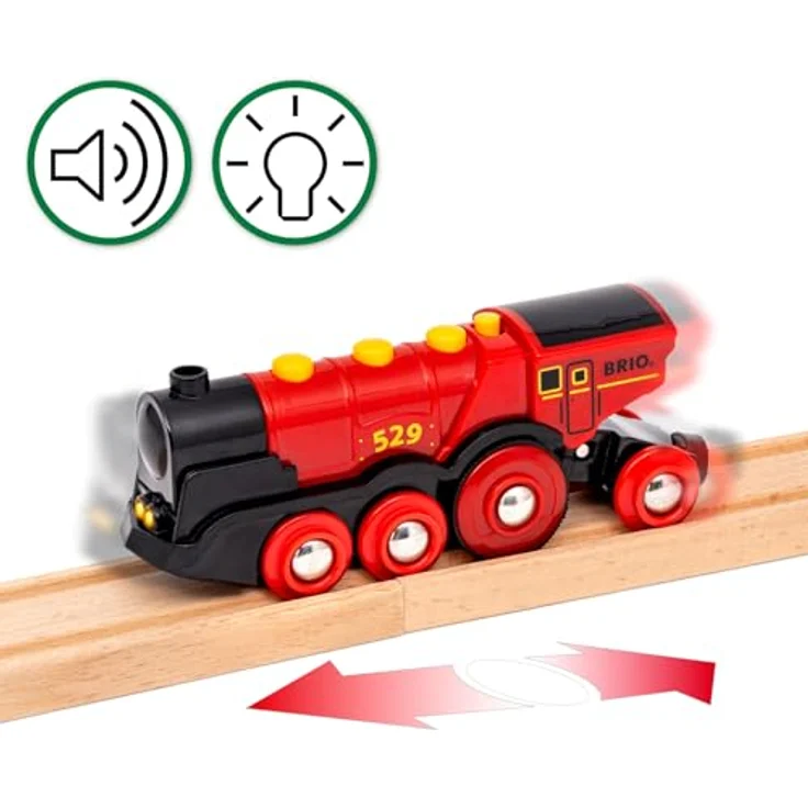 BRIO® Rote Lola Bauernhof Zugset, 24-tlg. Spielzeug-Eisenbahn mit Batterielok, FSC®-zertifiziert – Bild 6