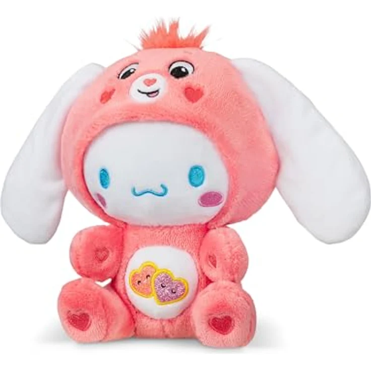 Troetelbeertjes Care Bears 22Cm Plush - Cinnamoroll As Love - A - Lot Bear, Weicher Plüsch-Teddybär mit Belly Badge-Design, modern und kuschelig – Bild 2