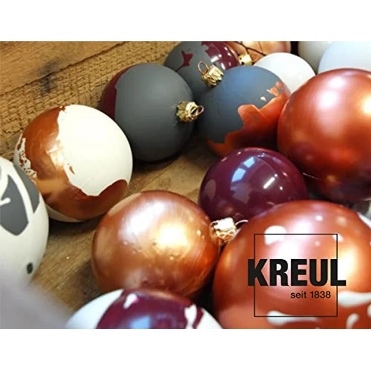KREUL 77571 Acryl Metallicfarbe, 50 ml in Gold, cremig deckend, schnelltrocknend, wasserfest, auf Wasserbasis – Bild 4