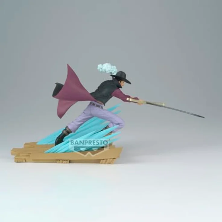 Banpresto Dracule Mihawk One Piece Actionfigur, 12 cm PVC Sammelfigur, mehrfarbig, mit Basisständer, ideal für Anime-Fans – Bild 3