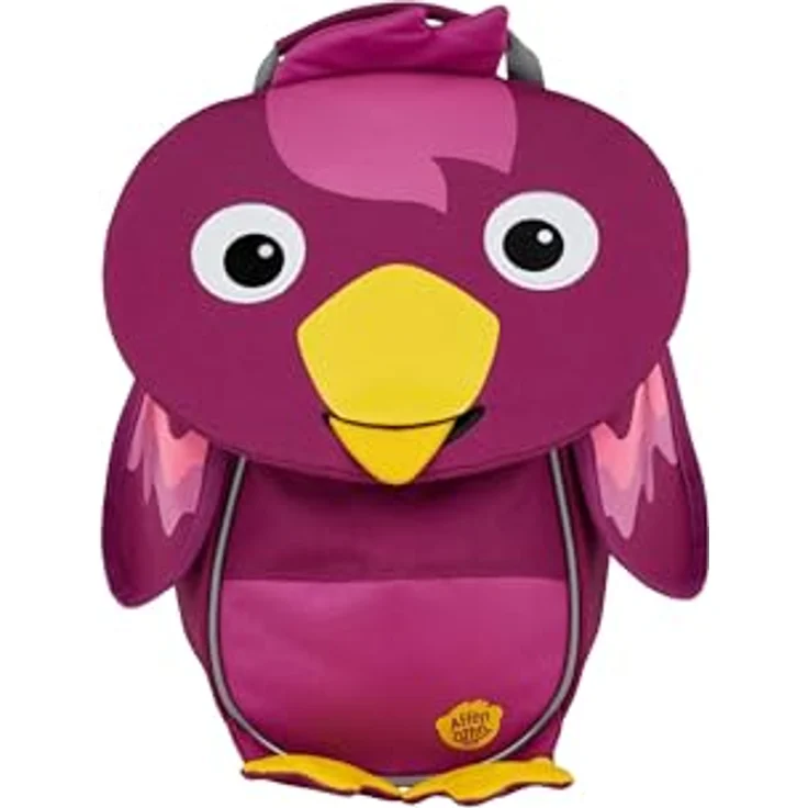 Affenzahn Kleiner Freund Kindergarten-Rucksack, ergonomisch, reflektierend, Ziehzunge mit Namensschild, Vogel, Beere – Bild 1