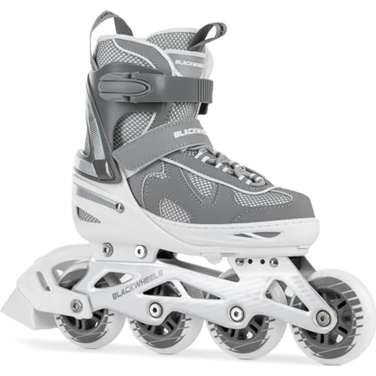 Blackwheels Flex Pro Inline Skates, atmungsaktiv, für Jugendliche und Erwachsene, Räder 80 cm, Grau – Bild 2
