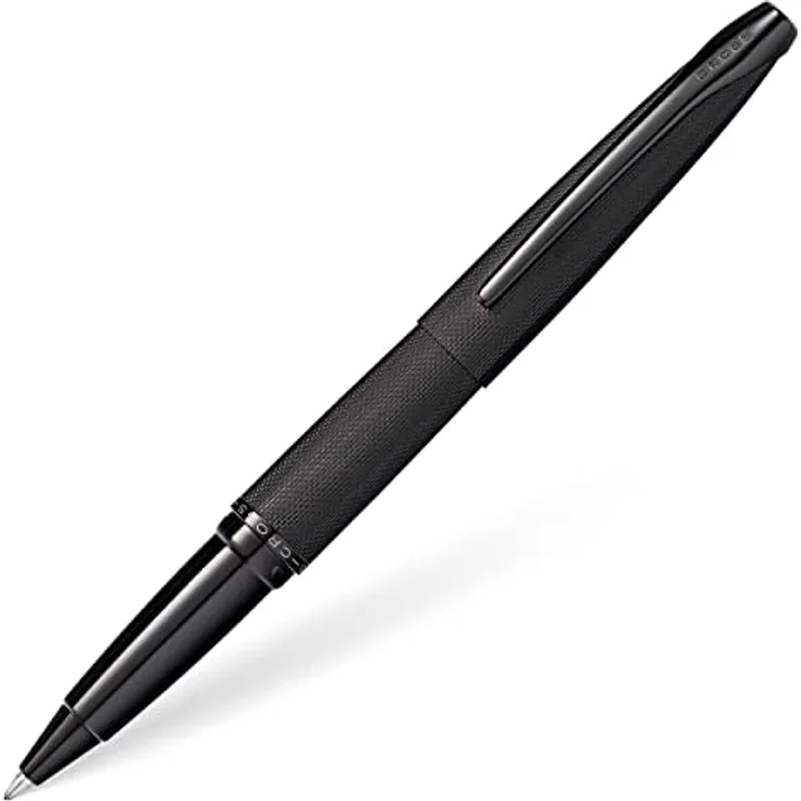 Cross ATX Roller, eleganter Kugelschreiber mit dokumentenechter Gel-Tinte und Free Ink System, schwarz, 1 Stück in Geschenkbox