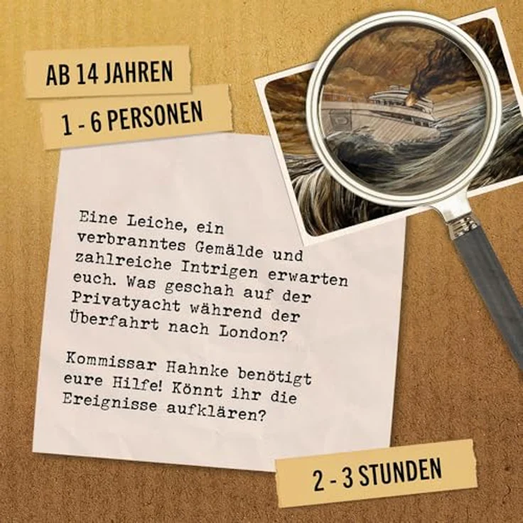 Hidden Games Tatort - Tödliche Überfahrt - Realistisches Krimispiel für 1-6 Personen, Escape Room Erlebnis, multimediale Täterjagd, 1,5 - 2,5 Stunden Spielzeit – Bild 2