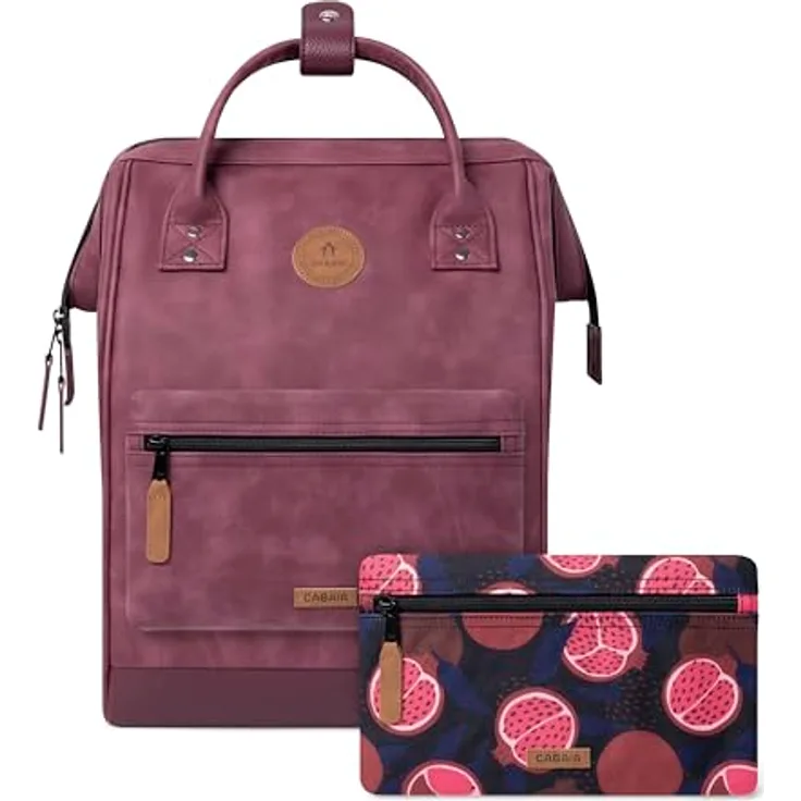 Cabaia Adventurer Nubuck Medium Kinderrucksack 38 cm, lila, 100% Polyester, 27 cm x 18 cm