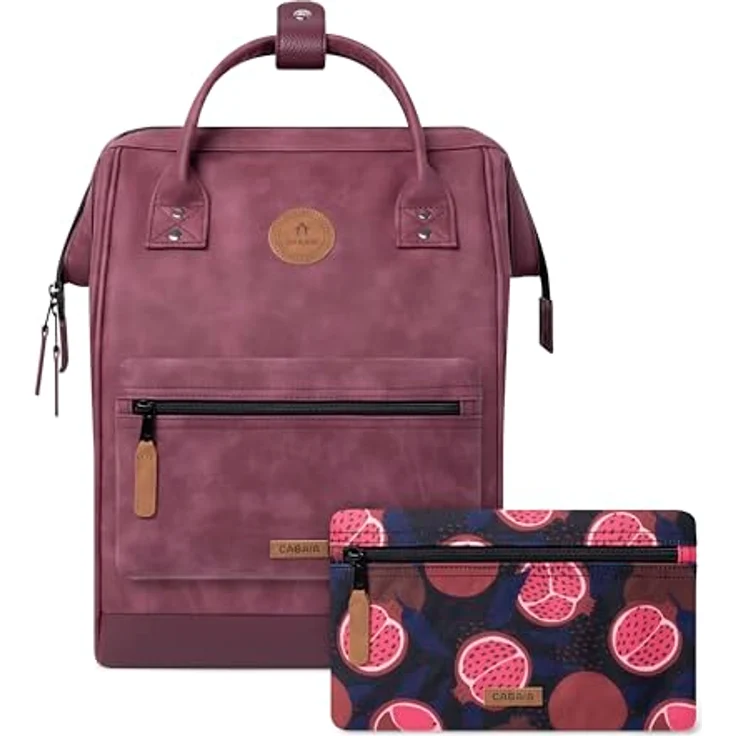 Cabaia Adventurer Nubuck Medium Kinderrucksack 38 cm, lila, 100% Polyester, 27 cm x 18 cm – Bild 1