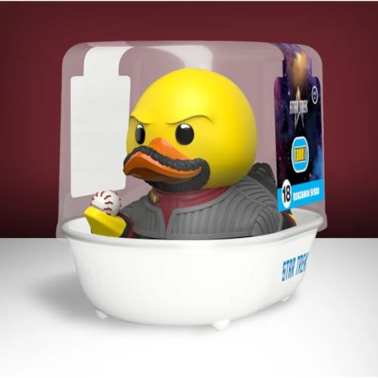 TUBBZ Star Trek - Benjamin Sisko Cosplaying-Gummiente Vinylfigur, 9cm groß, inkl. Badewannen-Vitrine – Bild 2