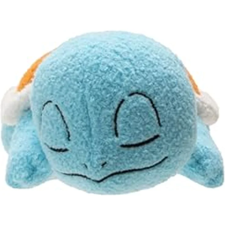 Jazwares Pokémon Schlafende Plüschfigur Schiggy, 12 cm, super weich und perfekt zum Kuscheln – Bild 8