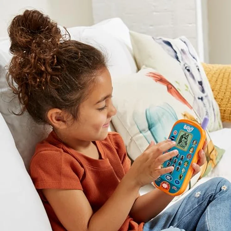 VTech Bluey Lernhandy, interaktives Spielzeug mit Originalstimmen und 4 Lernspielen, für Kinder von 3-6 Jahren – Bild 2