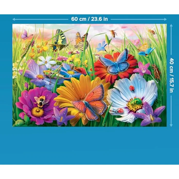 Trefl EasyPiece Puzzle: Insekten auf der Wiese, 300 große Teile, leicht zu puzzeln für Erwachsene und Kinder ab 10 Jahren, Kartonverpackung – Bild 2