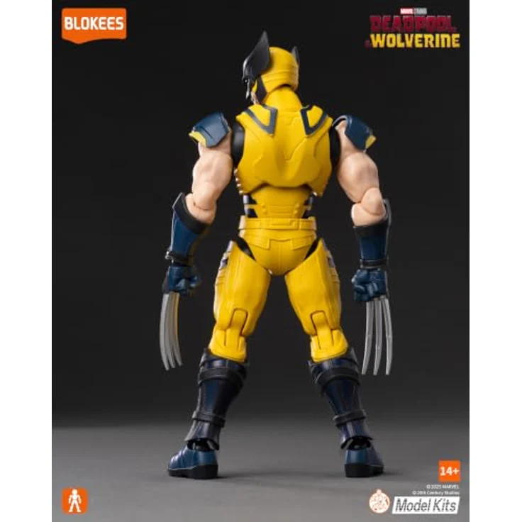 Dickie Blokees Marvel Wolverine, detailreiche Sammelfigur mit 101 Spielzeugteilen, 27,5 cm Höhe – Bild 3