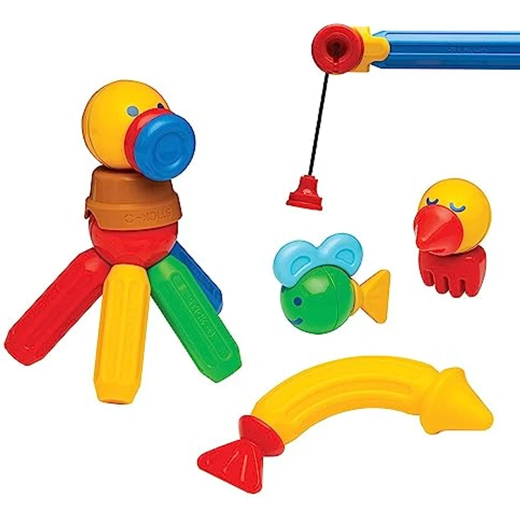 Stick-O Fishing Magnetic Building Blocks Set. Chunky Building Blocks for Younger Children. Easy to Hold and Build., Rainbow, 902006 – Bild 3