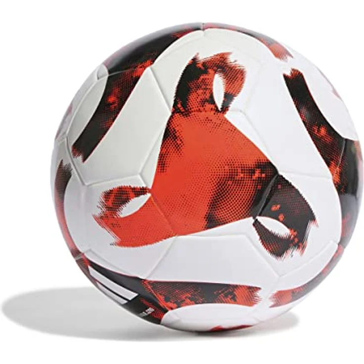adidas Fußball Tiro Junior 290 League weiß und rot, nahtlose Konstruktion, Butylblase – Bild 2