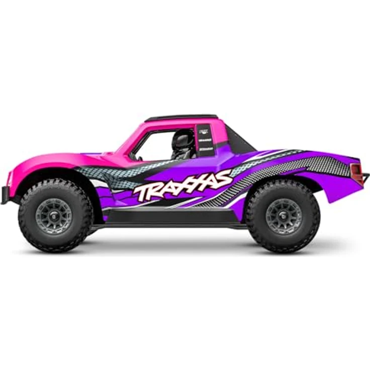 TRAXXAS Mini Slash 4x4 RTR, Ferngesteuertes Offroad-Auto für Anfänger, Mini-Maßstab Pink mit Brushless-Antrieb, USB-C Ladegerät und 2s LiPo Akku – Bild 3
